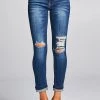 Special A NEW ARRIVALS Daisy Double Cuffed Ankle Skinny Jeans