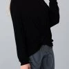 Hashtag NEW ARRIVALS Black Long Sleeve Hacci Top
