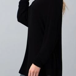 Hashtag NEW ARRIVALS Black Long Sleeve Hacci Top