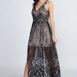 Minuet Houston Nights Black Layered Lace Dress NEW ARRIVALS
