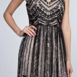 Minuet Houston Nights Black Layered Lace Dress NEW ARRIVALS