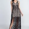 Minuet Houston Nights Black Layered Lace Dress NEW ARRIVALS