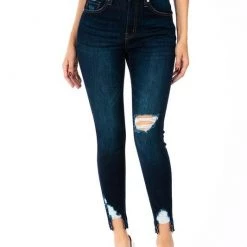 Kan Can Gemma High Rise Skinny Ankle Jeans NEW ARRIVALS