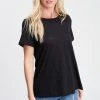 Jolie NEW ARRIVALS Black Crewneck Tee