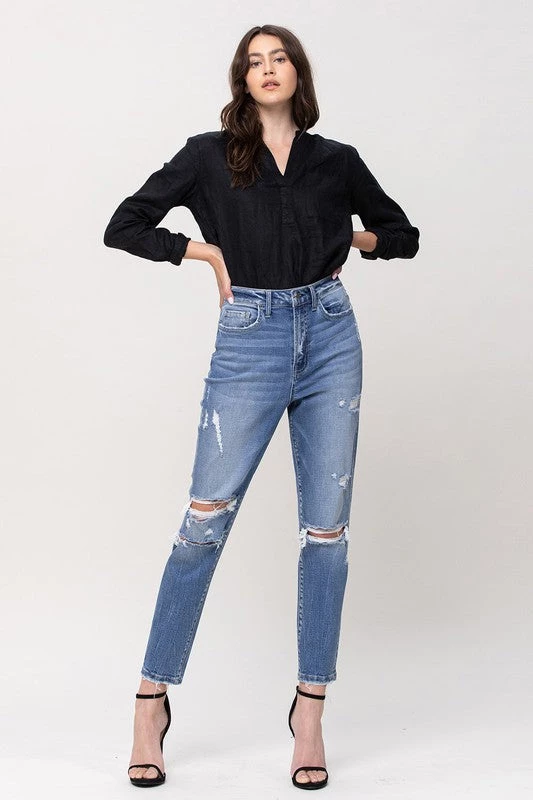 Flying Monkey NEW ARRIVALS Sarina Super High Rise Stretch Mom Jeans 3 Flying Monkey NEW ARRIVALS Sarina Super High Rise Stretch Mom Jeans