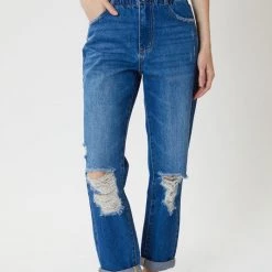 Kancan Suzanne High Rise Paper Bag Jeans