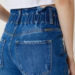 Kancan Suzanne High Rise Paper Bag Jeans