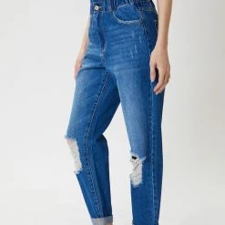 Kancan Suzanne High Rise Paper Bag Jeans
