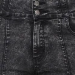 Flying Tomato Avril Black Acid Washed Tapered Leg Jeans NEW ARRIVALS