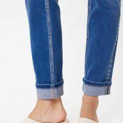 Kancan NEW ARRIVALS Sandra Mid Rise Button Fly Skinny Straight Jeans