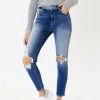 Kancan Sharon High Rise Distressed Skinny Jeans