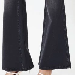 Kan Can Brynlee Black Ultra High Rise Flare Jeans