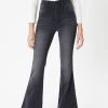 Kan Can Brynlee Black Ultra High Rise Flare Jeans