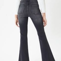 Kan Can Brynlee Black Ultra High Rise Flare Jeans