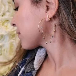 THE WEARHOUSE Hendrix Chain Hoop Earrings NEW ARRIVALS