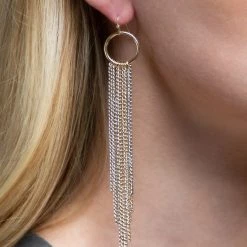 THE WEARHOUSE Fine Chain Tassel Earrings NEW ARRIVALS