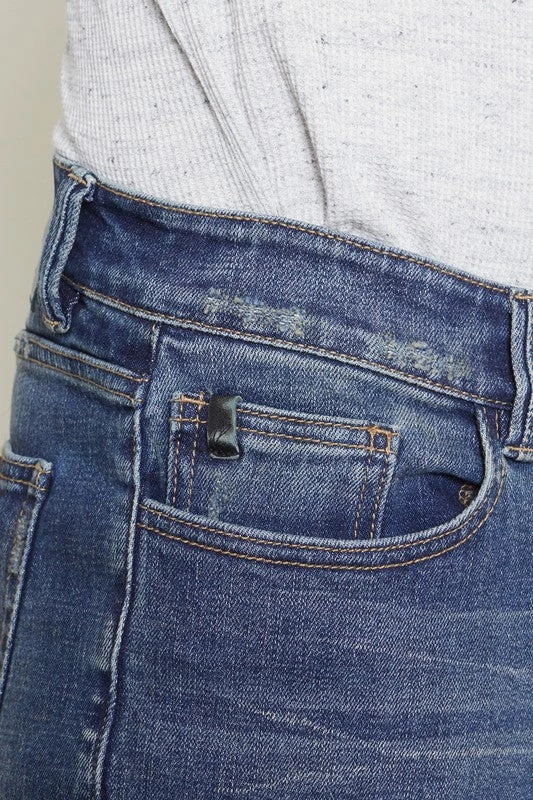 Kan Can Roger Dark Denim 5 Pocket Straight Leg Jeans MEN 4 Kan Can Roger Dark Denim 5 Pocket Straight Leg Jeans MEN