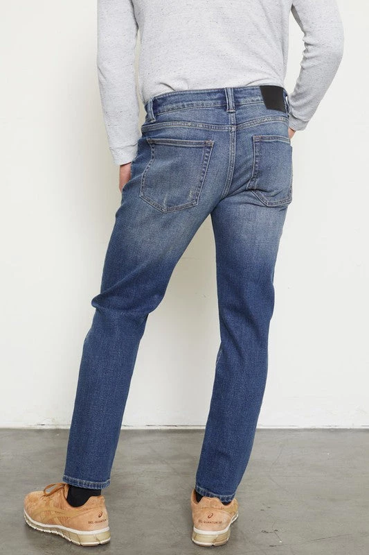 Kan Can Roger Dark Denim 5 Pocket Straight Leg Jeans MEN 3 Kan Can Roger Dark Denim 5 Pocket Straight Leg Jeans MEN