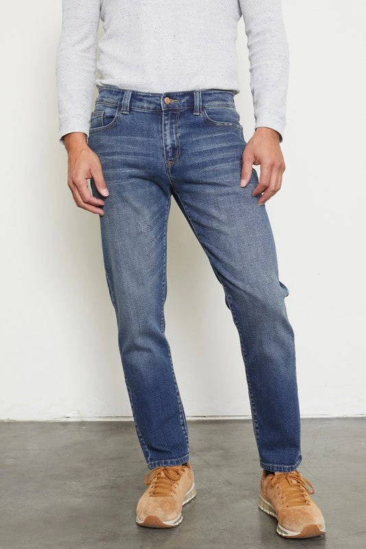 Kan Can Roger Dark Denim 5 Pocket Straight Leg Jeans MEN 1 Kan Can Roger Dark Denim 5 Pocket Straight Leg Jeans MEN