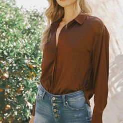 Kan Can Bella Mid Rise Button Up Shorts NEW ARRIVALS