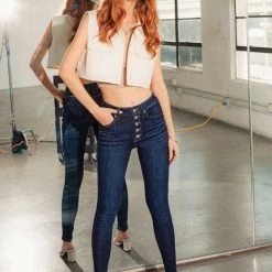 Kan Can Rachel Dark Wash Curvy Fit Jeans NEW ARRIVALS 5 Kan Can Rachel Dark Wash Curvy Fit Jeans NEW ARRIVALS
