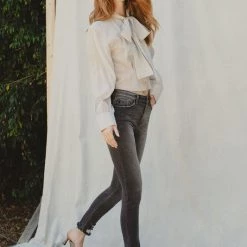 Kan Can Rockstar Grey High Rise Jeans