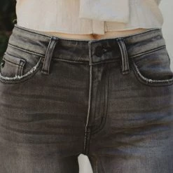 Kan Can Rockstar Grey High Rise Jeans