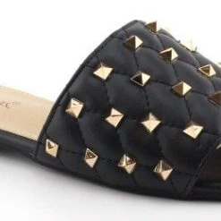 Ccocci NEW ARRIVALS Stella Black Slip On Sandals