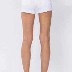 Sneak Peek London White High Rise Woven Shorts