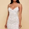 The Vintage Shop Off White Secret Crush Lace Bodycon Dress