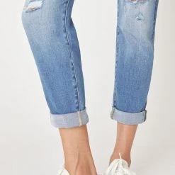 Kan Can NEW ARRIVALS Gracie High Rise Button Down Girlfriend Jeans 8 Kan Can NEW ARRIVALS Gracie High Rise Button Down Girlfriend Jeans