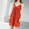 THML Red Leopard Print Mini Dress NEW ARRIVALS