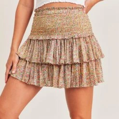 The Wearhouse Store 30 Reset By Jane Fuchsia And Floral Smock Skirt