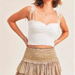 Reset By Jane Fuchsia And Floral Smock Skirt