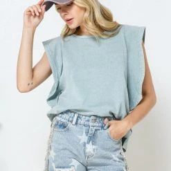 Blue B Star Denim And Rhinestone Shorts