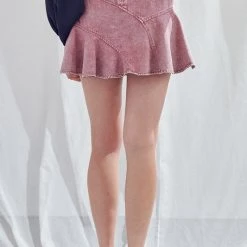 Mustard Seed Dry Rose Colored A Line Skirt