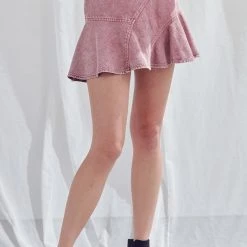 Mustard Seed Dry Rose Colored A Line Skirt