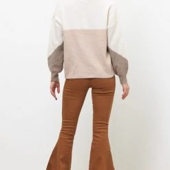 Newbury Kustom NEW ARRIVALS Dark Camel Colored Wide Leg Stretch Pants