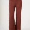 Very J Red Bean Colored Waffle Sweater Pants NEW ARRIVALS