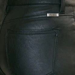 Kan Can Brooklyn Black Mid Rise Flare Pants