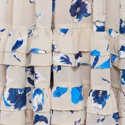 Bighit Fashion NEW ARRIVALS Taupe And Blue Floral Two Piece Crop Top And Maxi Skirt 9 Bighit Fashion NEW ARRIVALS Taupe And Blue Floral Two Piece Crop Top And Maxi Skirt