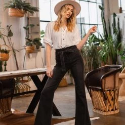 Sneak Peek NEW ARRIVALS Babita Black Wash High Rise Flare Jeans