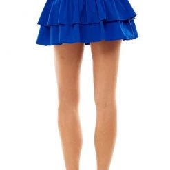 TCEC NEW ARRIVALS Royal Blue Tiered Smock Skirt