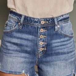 Kan Can Mackenzie High Rise Mom Shorts