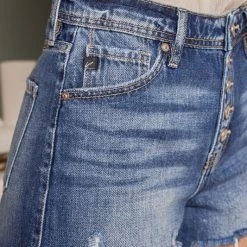 Kan Can Mackenzie High Rise Mom Shorts