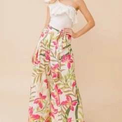 Jealous Tomato White One Shoulder Bodysuit NEW ARRIVALS