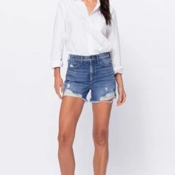 Sneak Peek NEW ARRIVALS Melissa Medium Wash Denim Shorts