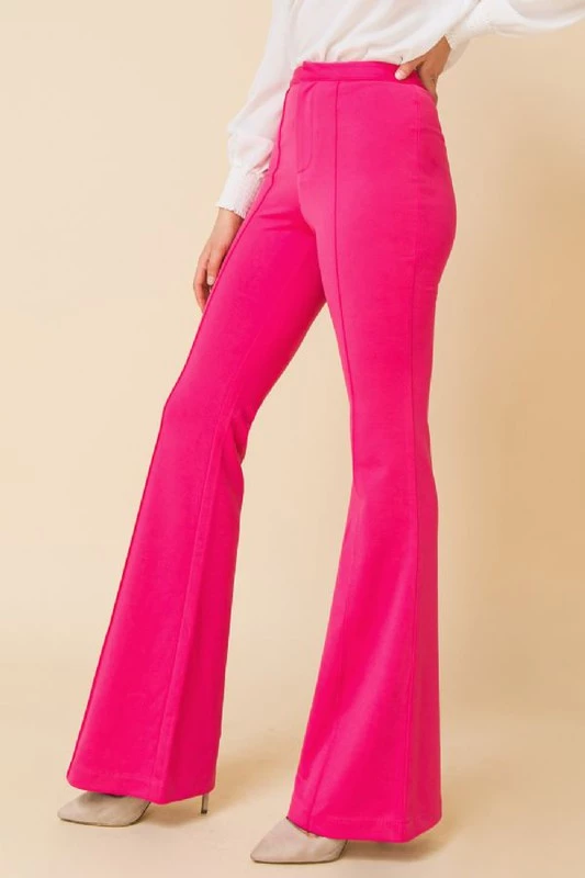 Jealous Tomato Hot Pink High Rise Flare Pants NEW ARRIVALS 2 Jealous Tomato Hot Pink High Rise Flare Pants NEW ARRIVALS