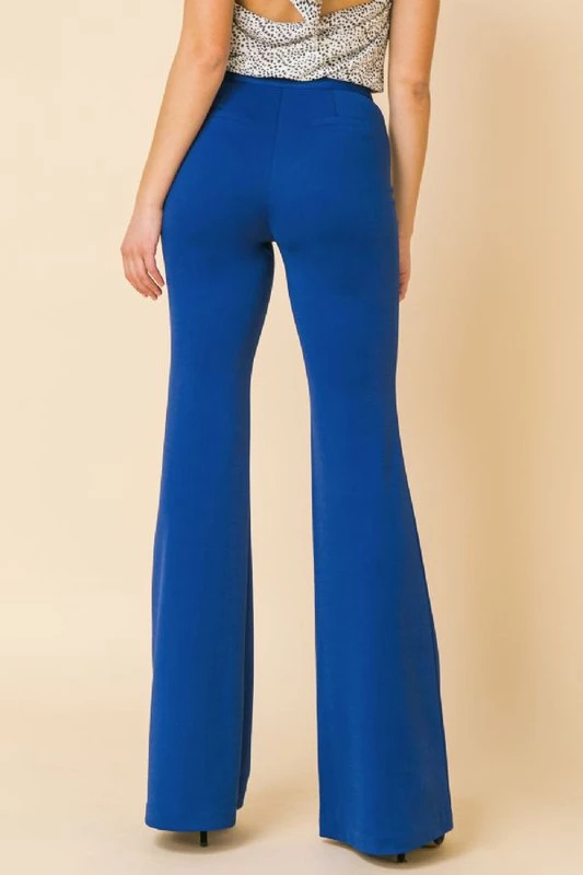Jealous Tomato NEW ARRIVALS Royal Blue High Rise Flare Pants 3 Jealous Tomato NEW ARRIVALS Royal Blue High Rise Flare Pants