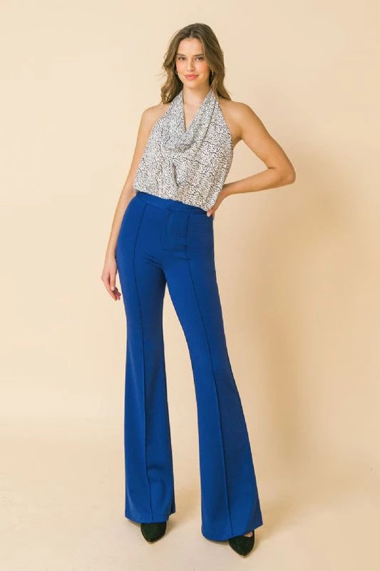 Jealous Tomato NEW ARRIVALS Royal Blue High Rise Flare Pants 4 Jealous Tomato NEW ARRIVALS Royal Blue High Rise Flare Pants